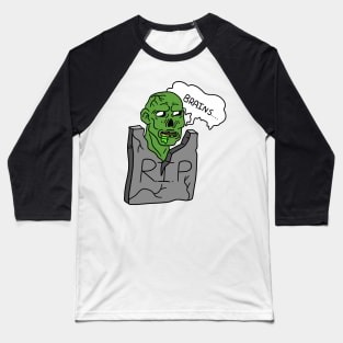 Headstone Zombie Baseball T-Shirt